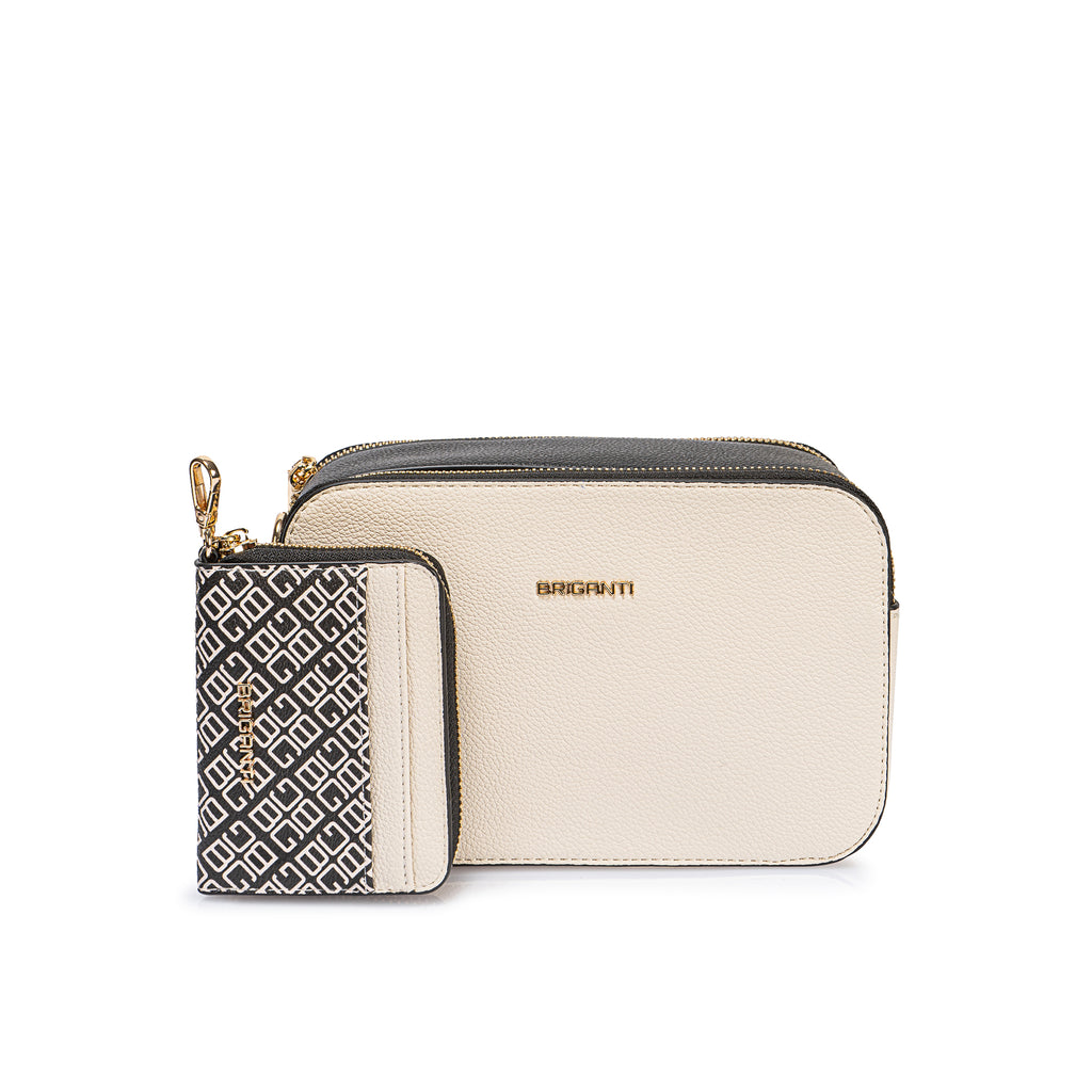Morral Briganti Crossbody Bri-MO2507 Vainilla