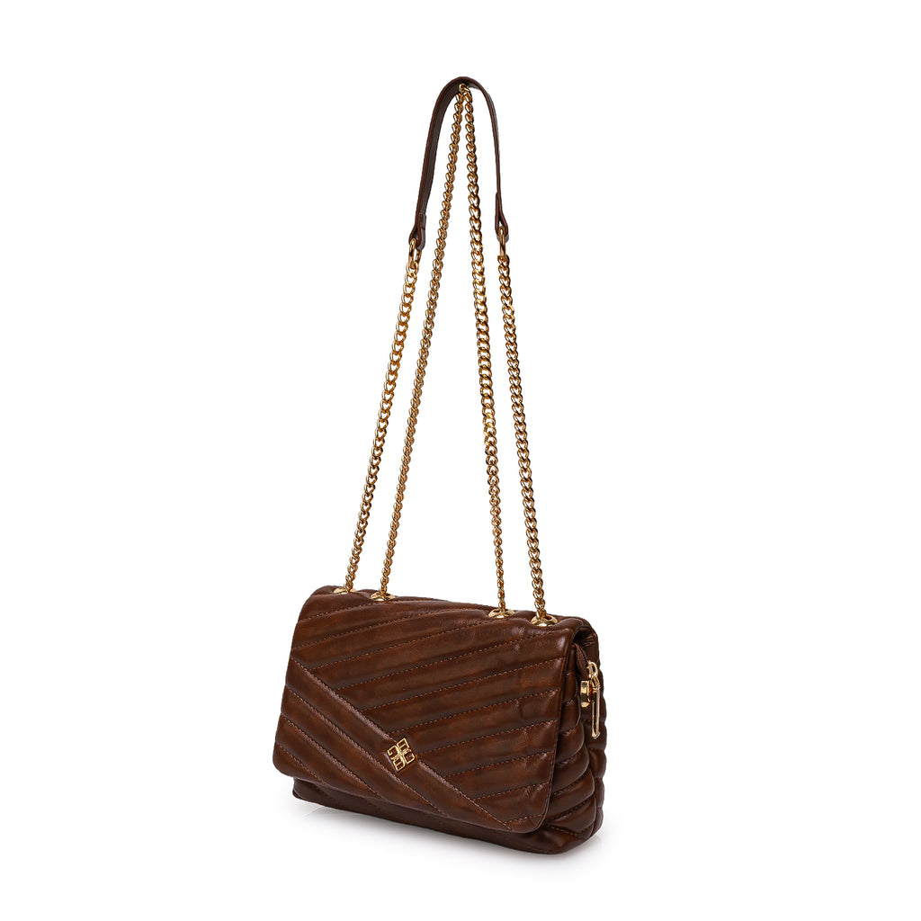 Morral Briganti Shoulder Bag BRI-MO2509 Marrón