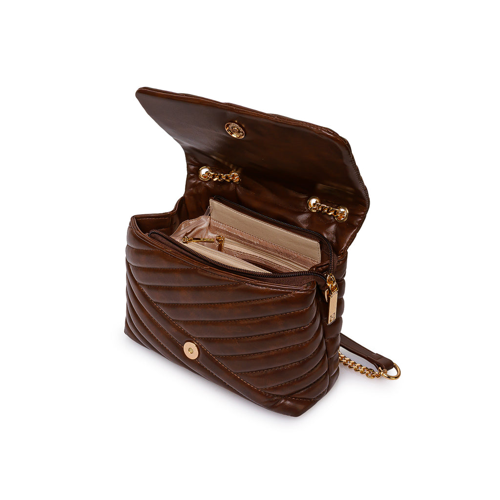 Morral Briganti Shoulder Bag BRI-MO2509 Marrón