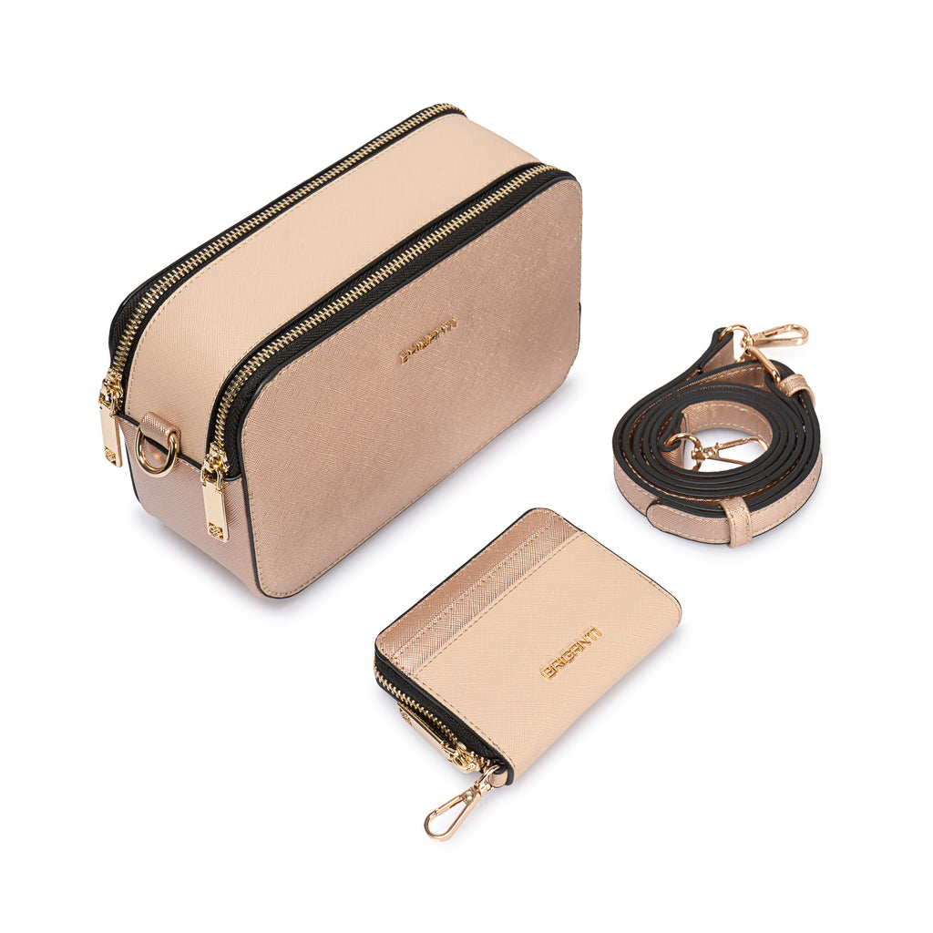 Morral Briganti Crossbody Bri-MO2520 Oro Rosa
