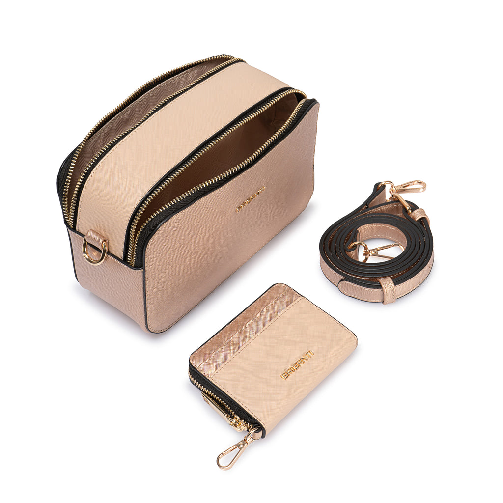 Morral Briganti Crossbody Bri-MO2520 Oro Rosa