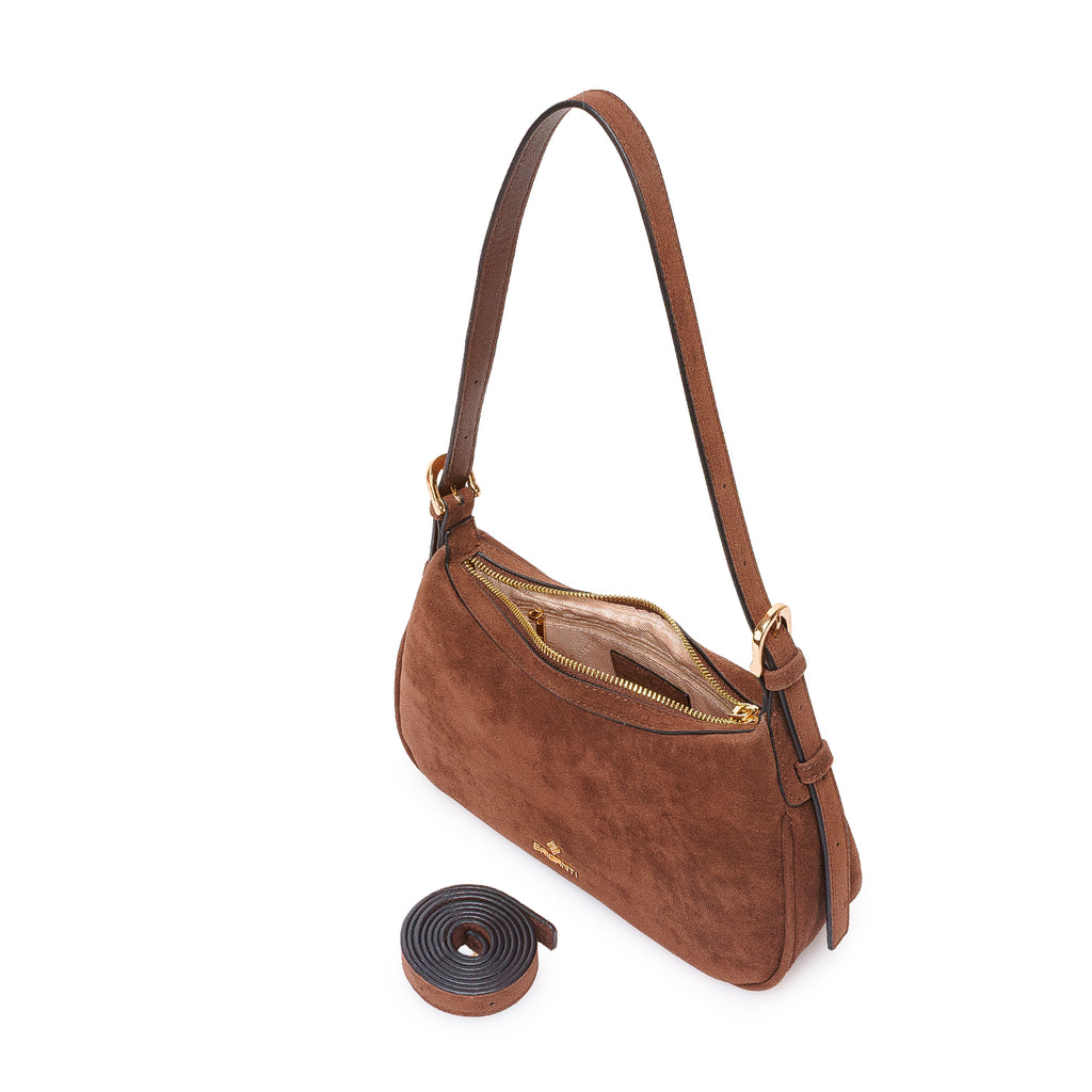 Morral Briganti Shoulder Bag BRI-MO2605 Marrón