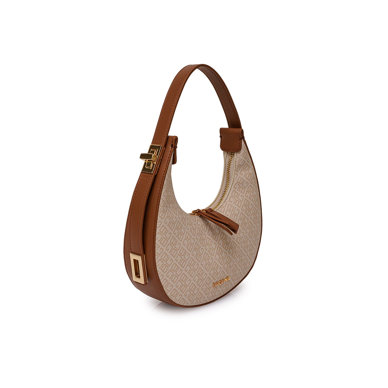 Morral Briganti Shoulder Bag BRI-MO2611 Hueso/Natural