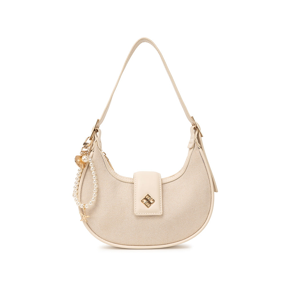 Cartera Briganti Shoulder Bag BRI-CM2612 Yute/Hueso