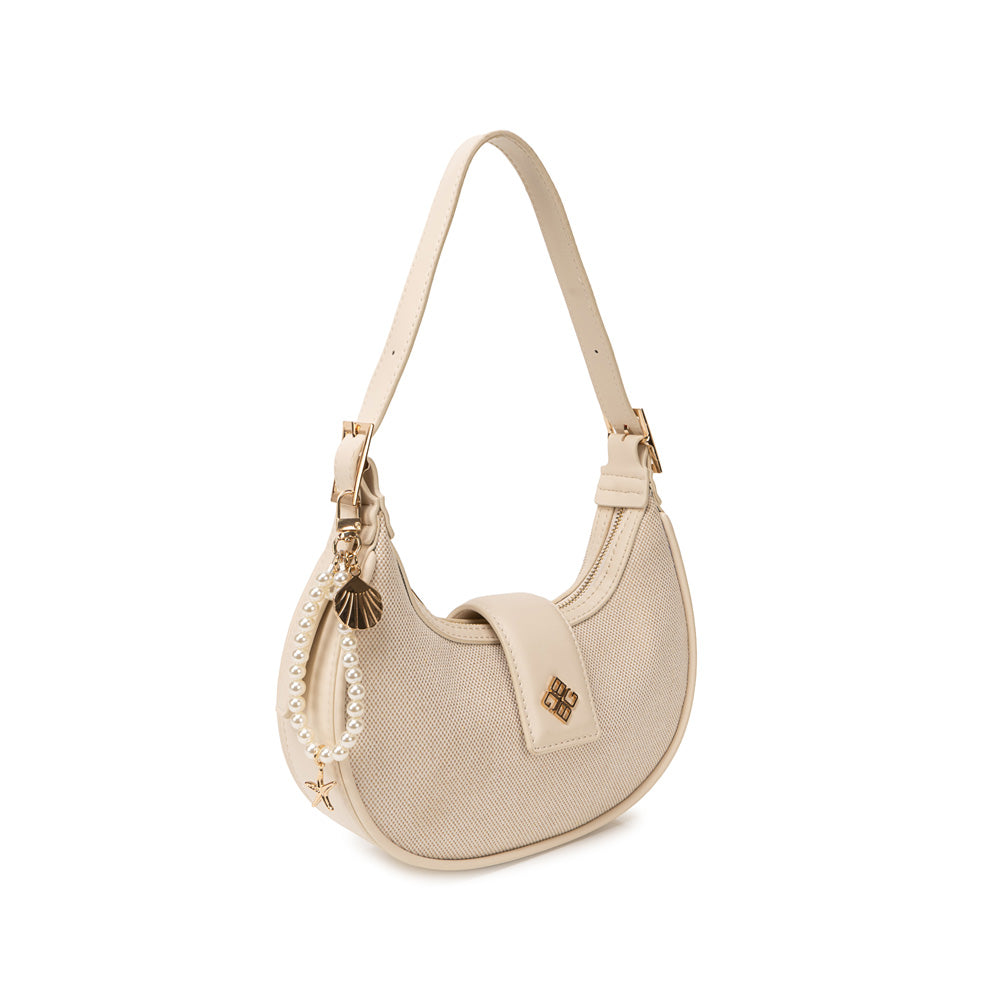 Cartera Briganti Shoulder Bag BRI-CM2612 Yute/Hueso