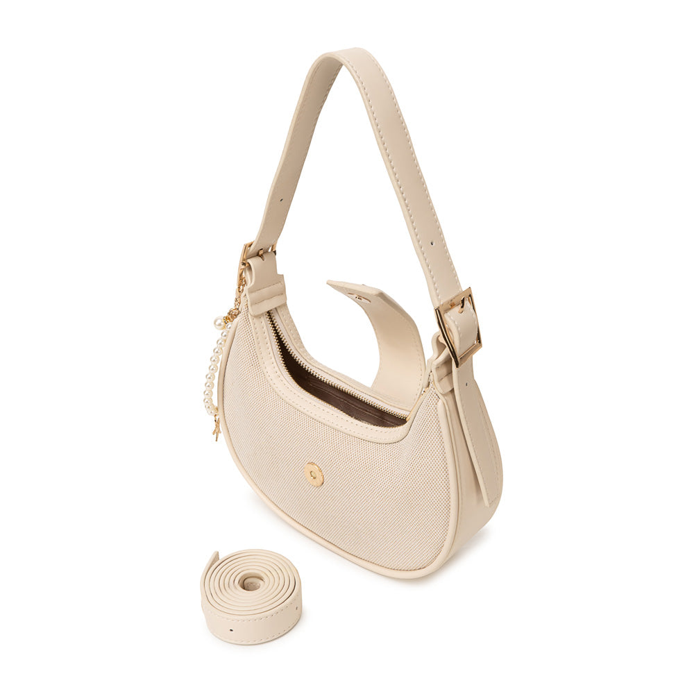 Cartera Briganti Shoulder Bag BRI-CM2612 Yute/Hueso