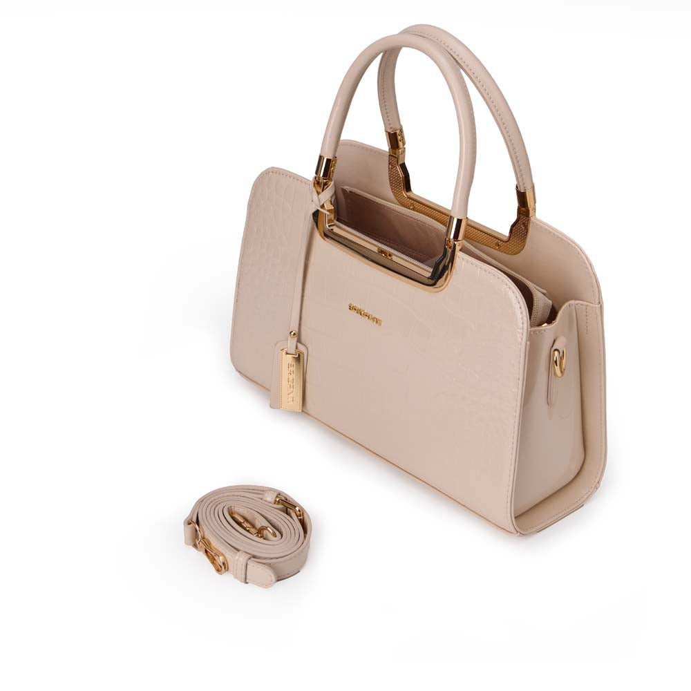 Cartera Briganti Satchel BRI-CM2509 Hueso