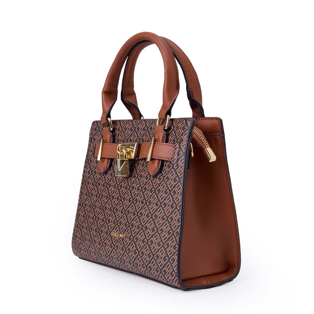 Cartera Briganti Satchel BRI-CM2513 Marrón/Natural