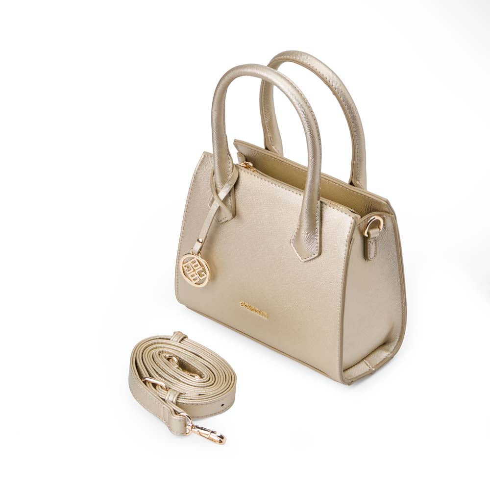 Cartera Briganti Satchel BRI-CM2518 Dorado