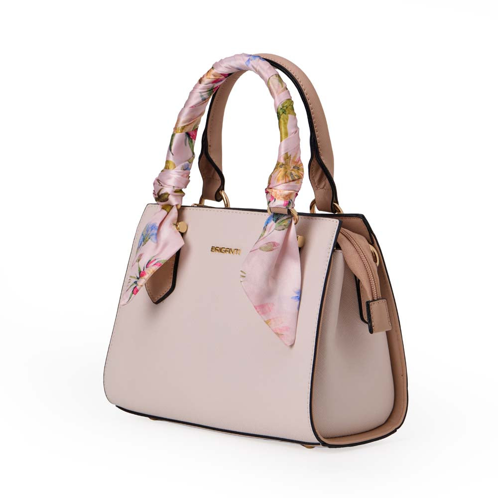Cartera Briganti Satchel BRI-CM2506 Hueso/Palo Rosa