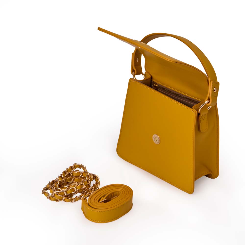 Cartera Briganti Satchel BRI-CM2517 Amarillo
