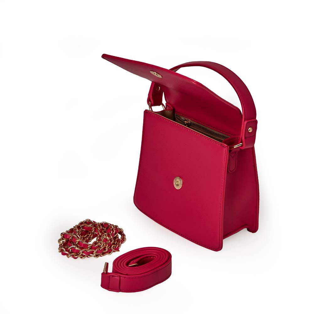 Cartera Briganti Satchel BRI-CM2517 Fucsia