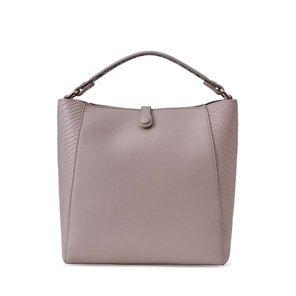 Morral Briganti Shoulder Bag BRI-MO2525 Beige/Pitón