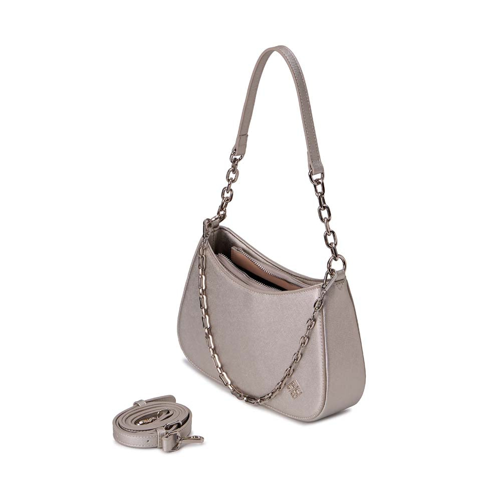 Morral Briganti Shoulder Bag BRI-MO2531 Plata