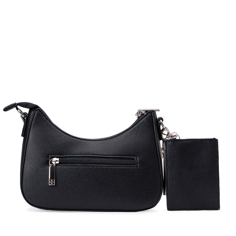 Morral Briganti Shoulder Bag BRI-MO2521 Negro/Plataq