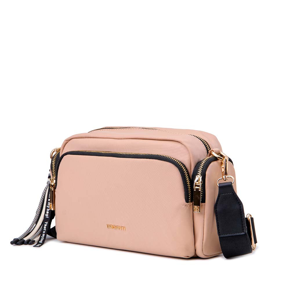 Morral Briganti Crossbody BRI-MO2529 Beige