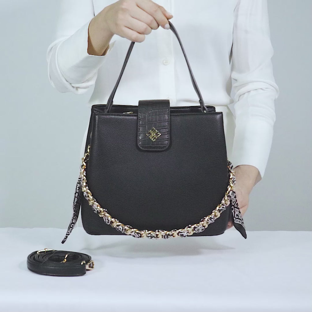 Cartera Briganti Satchel Bri-CM2508 Negro