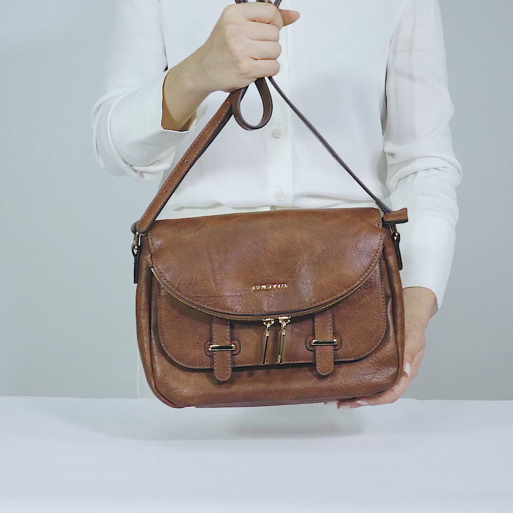 Morral Briganti Messenger Bri-MO2501 Marrón