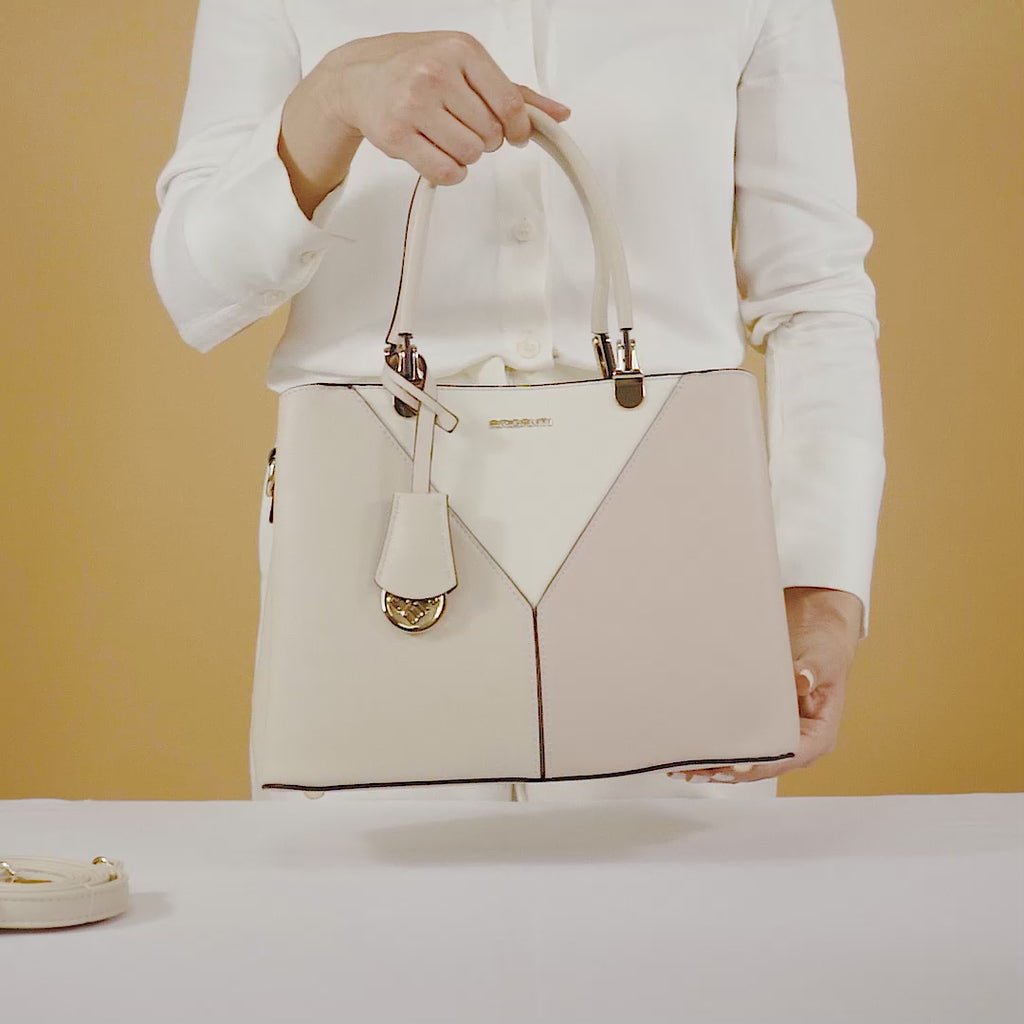 Cartera Briganti Satchel Bri-CS2503 Hues/Sand