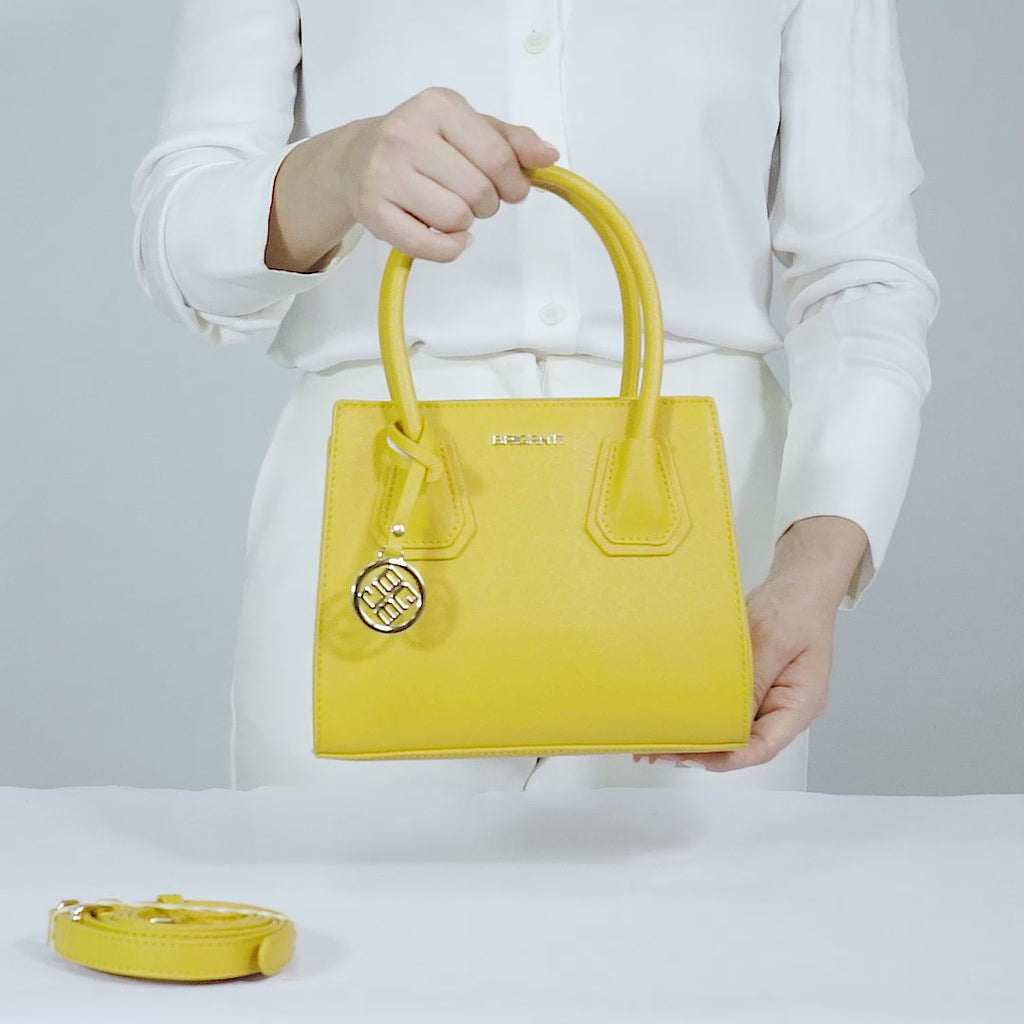 Cartera Briganti Satchel Bri-CM2503 Amarillo