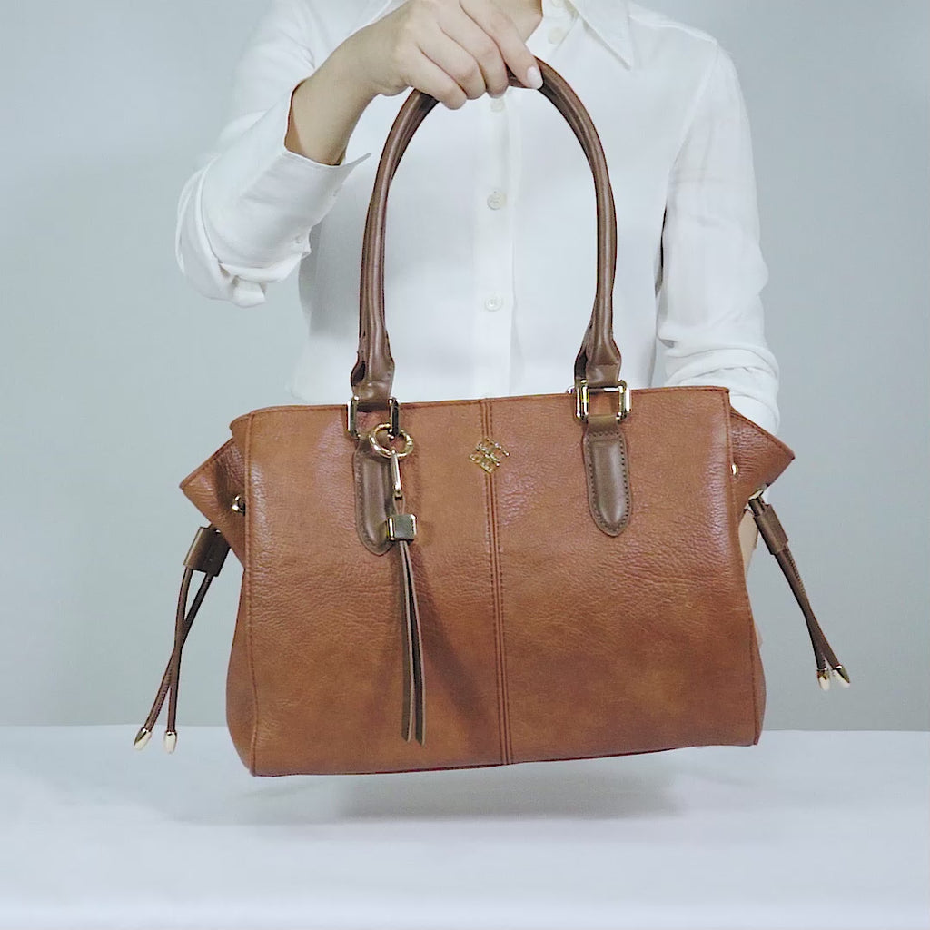 Cartera Briganti Satchel Bri-CS2504 Cobre