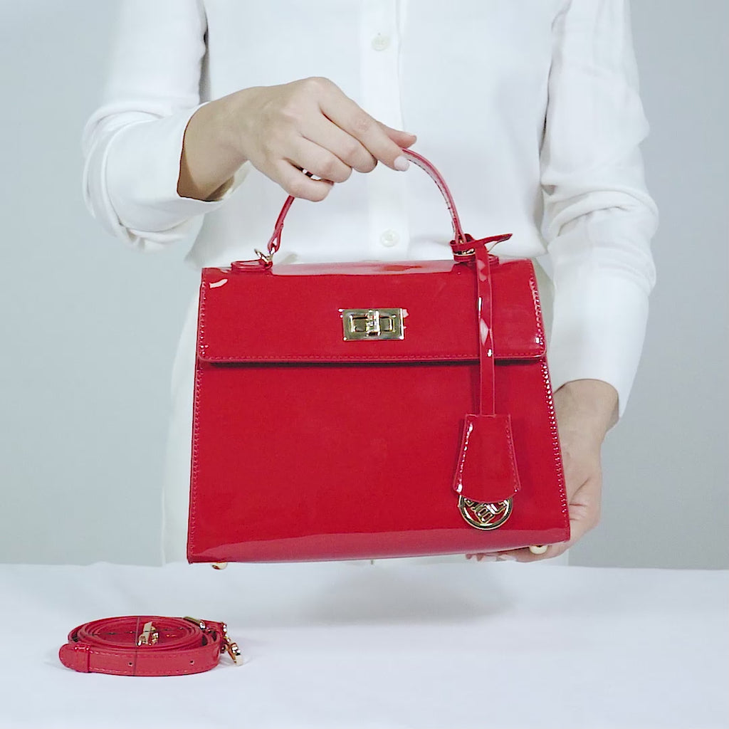 Cartera Briganti Satchel Bri-CM2501 Rojo