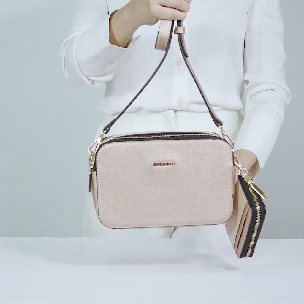 Morral Briganti Crossbody Bri-MO2520 Oro Rosa